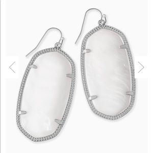 Kendra Scott White Danielle Earrings